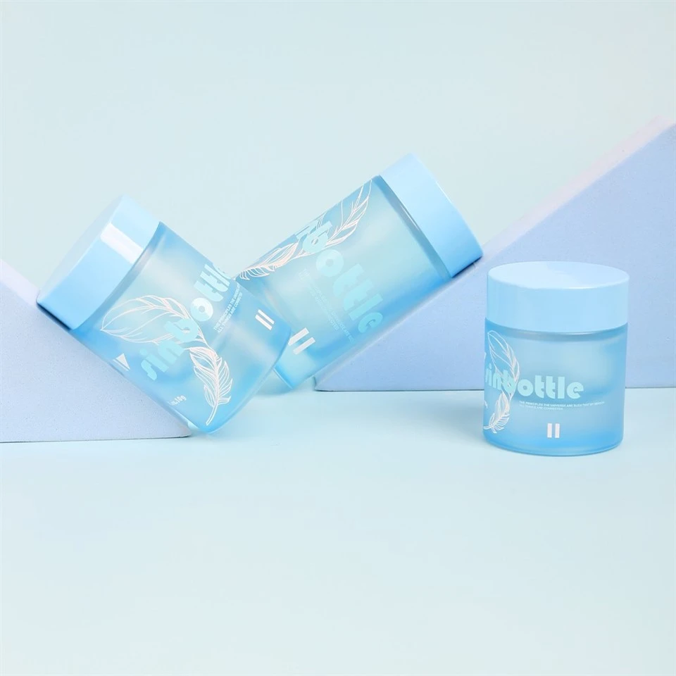 Wholesale Custom Glass Cream Jars 20g 30g 50g Face Cream Skincare Cosmetic Packaging suppliers